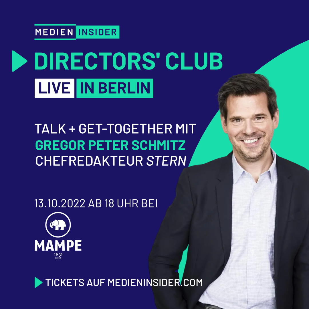 Directors' Club mit Gregor Peter Schmitz