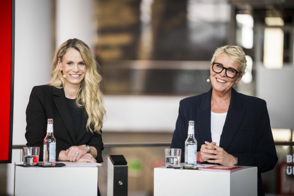 Marion Horn, Vorsitzende der BILD-Chefredaktionen, und Carolin Hulshoff Pol, CEO BILD-Gruppe. Foto: Niels Starnick / BILD