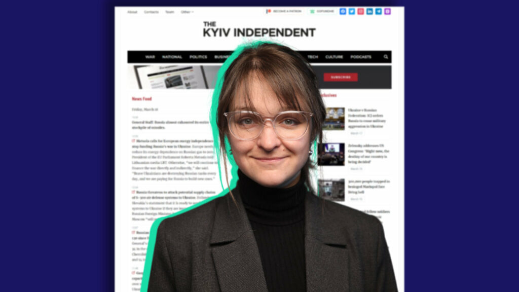 Daryna Shevchenko, CEO von Kyiv Independent
